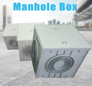 Customized Composite Resin PE Sewer Manhole Covers, square Sump Pits, Plastic Drainage Pipe Inspection Wells
