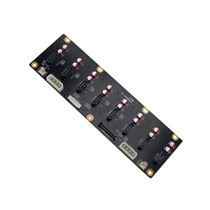 Server Backplane Circuit Board 8 SAS 7+7+15Pin HDD Adapter Motherboard Molex 4pin Power Supply 3pin Fan Header PCIe