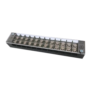Wanjie 3 4 6 12-Position 32A 450V Brass Terminal Blocks Screw 3 4 6 12 Way Bus Bar Cover High Voltage