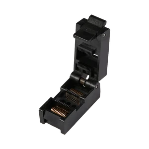 Good Compatibility 0.635 mm Pitch SOP IC Test Sockets 24 48 56 Pins Electronic Component Socket for Chip Reliability Test