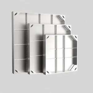 High-quality, affordable corrosion-resistant stainless steel manhole cover with a durable, drain-integrated recessed design
