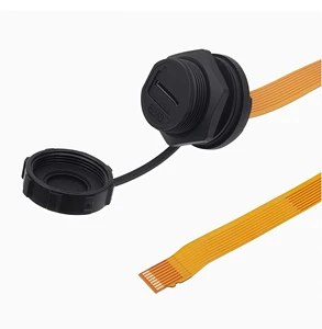 Industrial Waterproof TF Interface Card Slot IP67/IP68 PA66 Housing Ultra Soft Flat FPC Extension Connector