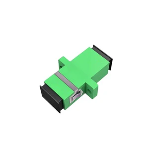 Lot of 100 SC/UPC APC SM Plastic Fiber Optic Connectors Singlemode Simplex Adapter Flange with High Visibility Optical Fibra