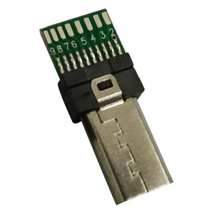 USB Connector USB Male for Camera Data USB 15Pin PCB Connector Flat Micro Adapter MP3 Socket