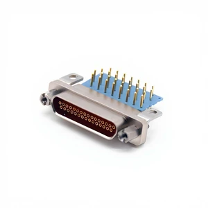 J30J Series Metal Shell Micro-D Connector 31Pin 90-Degree PCB Micro-D Female Connector