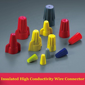 Spring 2P Copper Contact Nylon Housing IP66 Rated Screw-On Electrical Twist-On Wire Connector 100PCS/Bag