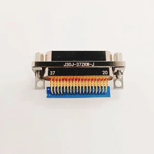 Micro Miniature Conector J30J-37ZKW-JJ30J 37-pin Socket Curved Soldering PCB 2 Row SMT D-Sub Connector Socket