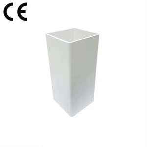 SAM-UK PVC Corner Gutter Filter 75mm Rainwater Collector Set Water Diverter Crossbar Drain Pipe Joint Fittings Y012