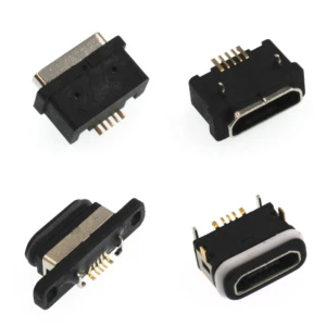 Waterproof Ip66 1.0mm 1.5mm Ip68 4 Pin Female Male Type a B C Pogo Magnetic Power Usb Connector for Panel Mount