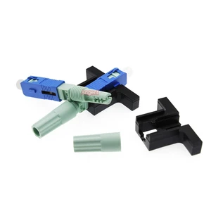 FTTH Field Mountable Fiber Optic Connector Wedge Spiral SC/APC UPC Fast Connector