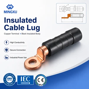 CE/IEC High Quality DTL-4 Pre-insulated Copper Aluminum Electric Terminals Connector Bimetal/Bimetallic Cable Crimping Lugs