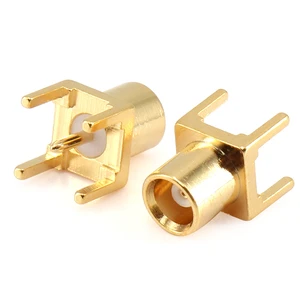 XINQY MCX BNC SAM N Female 90Degree Vertical Right Angle Interlacing PCB DC-6GHZ MCX Rf Coaxial Type Connector For Cable and PCB