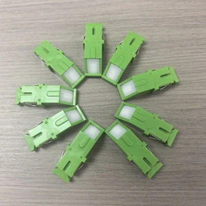 Fiber Optic Connector SC/APC Transparent Fiber Optic Shutter Adapter Adapters Shutter Avoid Laser Adapter