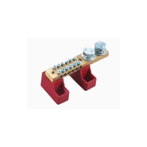 Din Rail Mount Double Row Tinned Brass Terminal Block Push Pull Quick Connection Terminal High Current Wire Terminal Connector
