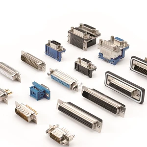 d sub connectors db9 db15 db25 db27 db37 db60 dsub d-sub connector ddk 5.08 8.08 10.4 male female HDB HDP 621 622 009 260 013