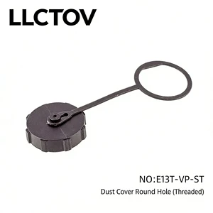E13 Waterproof Connector, Threaded Buckle Type, Waterproof Cover & Dust Cover, Round Hole / Pin Type, IP67 / IP68