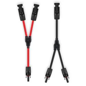 Y3 Solar Panel Adapter 30A Cable Connectors Splitter 2-Way MCX Connector Solar Panel MC Connector Copper Contact Power