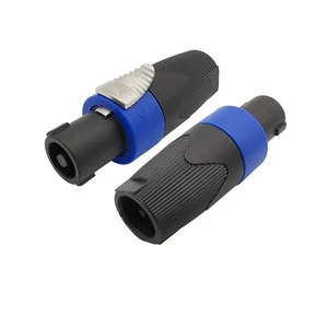 4-Pole 4Pin NL4FC Speaker Plug Twist Lock Audio Cable professional Connector for Neutrik Speakon NL4FC