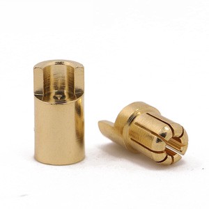 Amass GC6510 6.5mm 65A Gold-Plated Banana Plug, Male Female Connector For RC Motor ESC, Factory Direct OEM Service