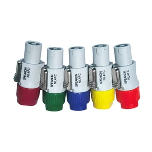 Four-Core Direct Guitar Audio Plug 11 Models Public Amplifier Ohm Connector NL4FC Copper White SPEAKON with Nylon Housing