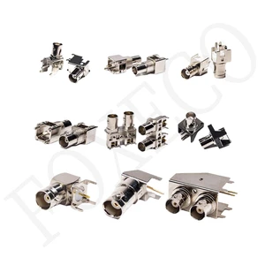 FOXECO High Quality Panel BNC Coaxial Connector with Zinc Alloy Housing for Electronic Device Signal Transmission CN/GUA Origin