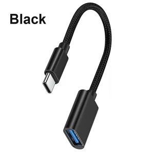 OTG Type C Cable Adapter USB to Type C Adapter Connector for Xiaomi Samsung S20 Huawei OTG Data Cable Converter for MacBook Pro