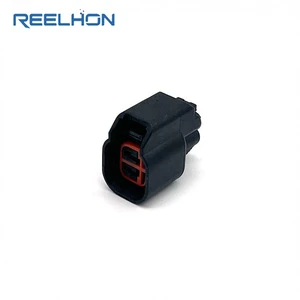 Reelhon DJ7023C-1.5-21 2 Pin Methanol EV6 To EV1 Brass Contact Female Fuel Injector Nozzle Socket Plug Auto Connector For Chevy