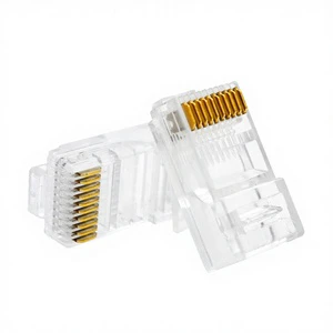 UTP RJ50 Ethernet Crimp Plugs 10P10C PC Housing for Wire Connections