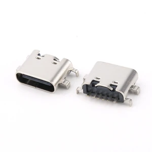 Type C Socket 6PIN, Sink Plate 0.8/1.2/1.6, Four-pin Plug Board, Surface Mount 6.8/6.5L Connector