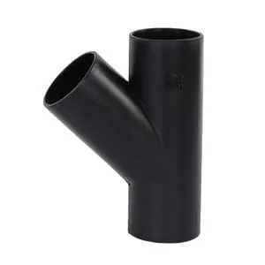 Customization CE ISO PE100 Y Tee Pipe Fitting Y Branch Reducer Drainage Butt Fusion Fittings