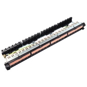 Integrated Gigabit Network RJ45 Patch Panel Cat6 Shielded Telecom Modules STP Network Connector Connector Accessories