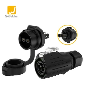 E-Weichat LP16 Aviation Plug Docking Screw Wire 2/3Pin Quick Plug Welding Free PBT Plastic IP68 Waterproof Connector 10A/400V