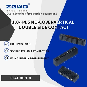 1.0mm Pitch 4.5H Vertical Double-Sided Non-Locking Pin Flat Strip Connector Flat Flex FFC/FPC Connectors