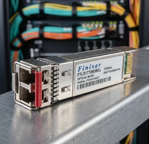 Finisar FTLX1722M3BCL SFP+ 10Gbps 1310nm 40km SMF LC Duplex Fiber Optic Transceiver Module DC 5V 3-Year Warranty Wired LAN