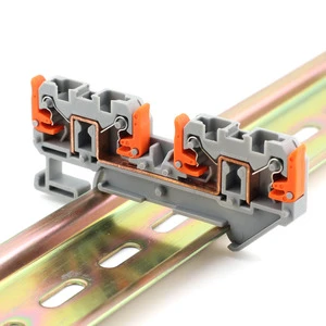 Quick-Install Din Rail Terminal Block 2.5mm 24A 250V PA66 Material Pluggable Design for Energy Meter Applications