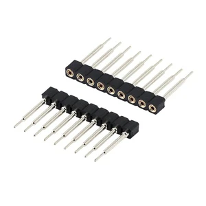 2.54mm Pitch 1x9P Round Hole Female IC Socket 180 Degree Connector for DIP Specialized Sensors Other Connectors Product Category