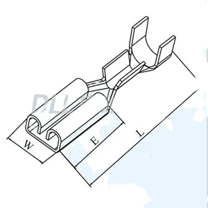 110 (2.8)straight Terminal 110 Female Terminals and Housing