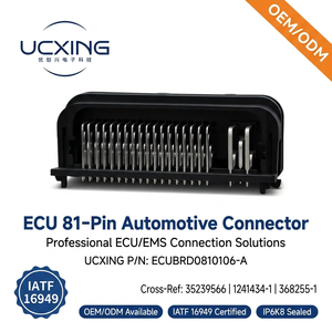 1-368255-1 ECU Signal Power Connector 81 Pin 90 Degree Sealed Right Angle Plug For Automotive Engine Control Unit PCB Board