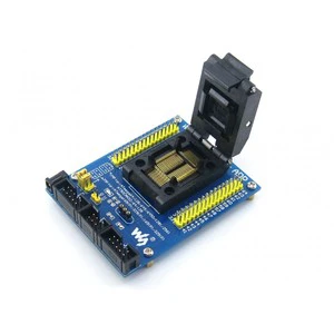 Yamaichi IC Test & Burn-In Socket With a Simple Board, Especially for AVR MCUs in TQFP64 Package