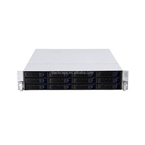Best Selling 12 Bays Hot Swap 2u Rackmount Server Chassis Sgcc Steel 1.2mm SAS/SATA Backplane with Optional Interface