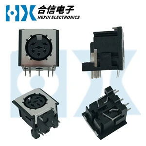 HX Factory Direct DS 6PIN S Terminal Audio Video Din Female Socket Connector Square Terminal Connector