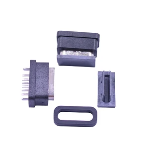 USB 3.1 Type-C Vertical Waterproof DIP Connector