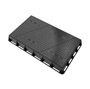 Hot Sale Customized D400 Ductile Iron Manhole Cover Frame Water-Proof Rubber Sealed Heavy Duty Telecom Fabrication Services