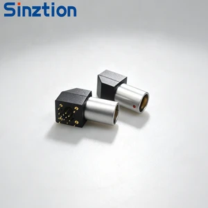 Aerospace Grade EPG 00B 0B 1B Bent Elbow Push Pull Type Circular PCB Connection Socket