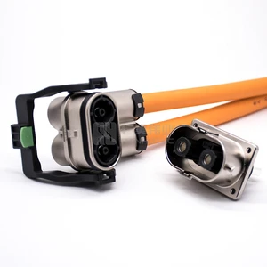 HVIL Radsok Amphenol Electric Vehicle Cable Connector 2 Pin 120A Metal Power Connector