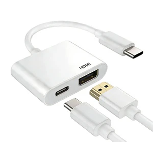 Bulk USB-C to for Adapter 4K 30Hz with USB 3.0 Gold Plated PVC Jacket for Office Computer Setups and Business Procurement