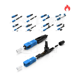 Mini 50/55mm Multimode Optical Fiber Fast Connector SC/APC LC UPC Quick Connect Mechanical Splice 5G Wi-Fi CE Certified