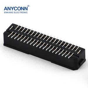 1.0mm Pitch 20Pin Shrouded Box Header Connector Straight DIP Type PA9T Material Black PCB Use