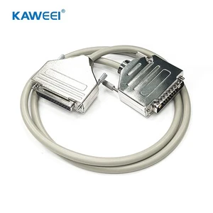 Custom 25P D-Sub Male to Female Connector Cable Assembly for Scientific Analysis Equipment