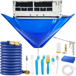 YOD HVAC 1-1.5HP Split Coil AC Cleaning Kit Manual Home Use 2.0mm Thick Waterproof Cloth Bag Drainage Air Conditioning Cleaning
